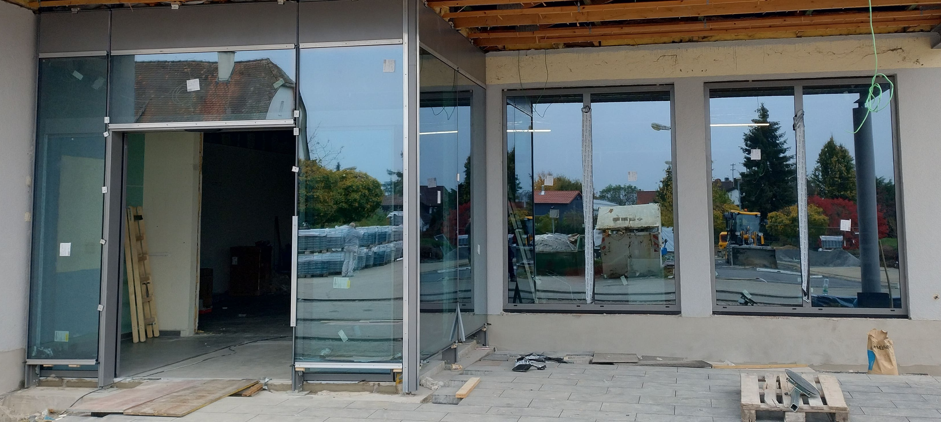 Fensterriegelfassade – Netto Alfdorf